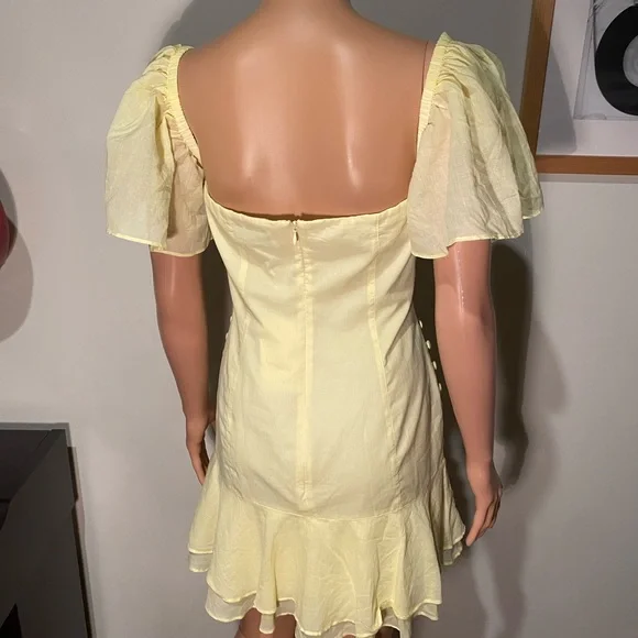 Josiln Frances Cotton dress in solar yellow BnWT size 12 - Picture 8 of 12